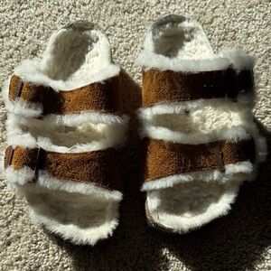 Birkenstock Kids Shearling Sandals